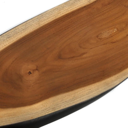 Teak Tapas Plate - Large Wooden Serving Dish for Appetizers