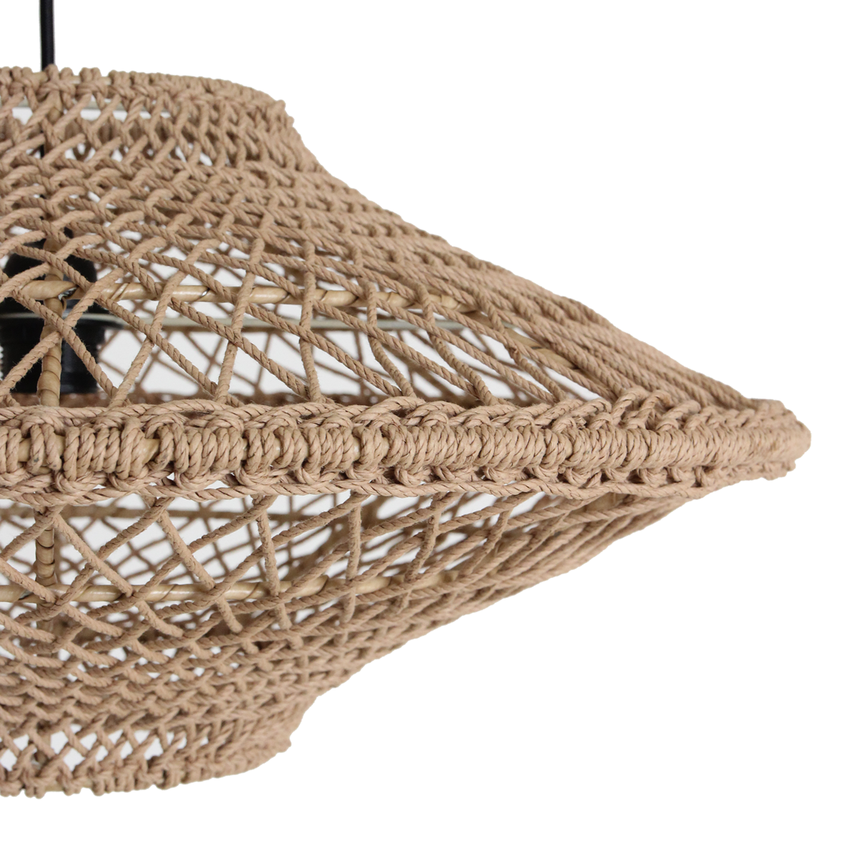Rope Pendant Light - Natural Corda Hanging Lamp, Medium