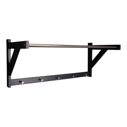 Padova Hat Shelf - Black, Poplar/Steel, 78x32x34 cm