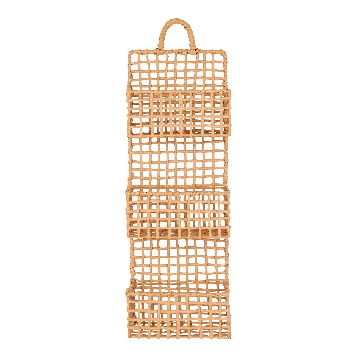 Paper Wall Shelf - Natural Display Shelf, 25x15x70 cm