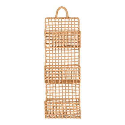 Paper Wall Shelf - Natural Display Shelf, 25x15x70 cm