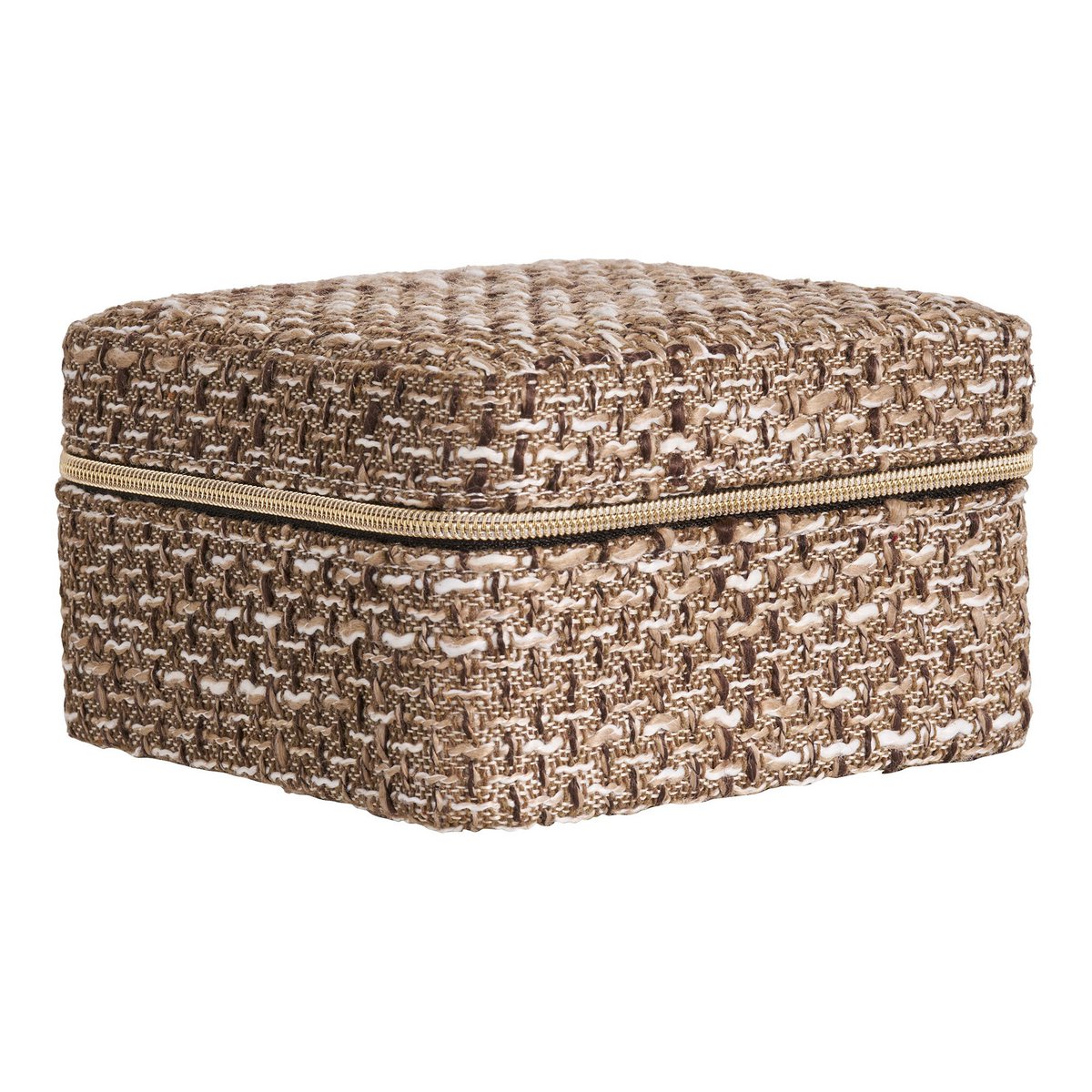 Woven Jewelry Box – Brown Bohemian Style, Small 11cm Marrakech Box
