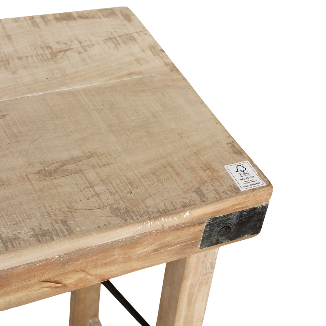Limewash Console Table Foldable | Wall Table | Raw Materials