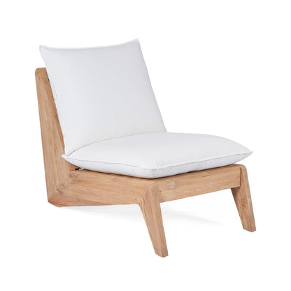 Reclaimed Teak Sofa - Natural White One Seater