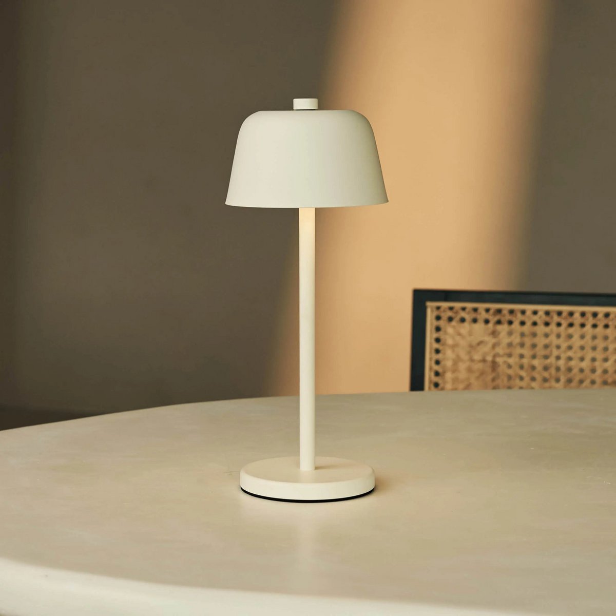 Rechargeable Table Lamp - Cordless Vanilla Light with Touch Dimming