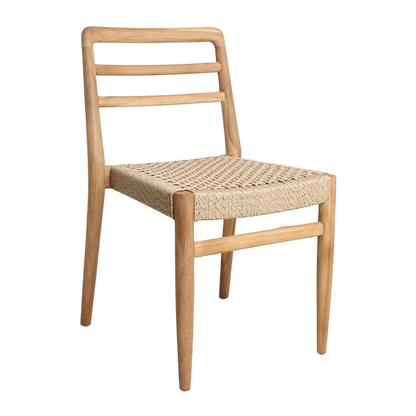 Teak Garden Chair - Natural FSC Wood Outdoor Seating