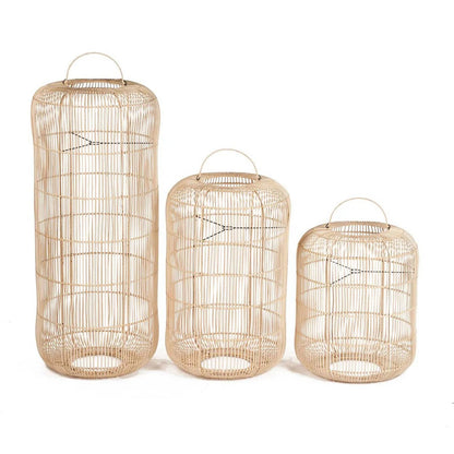 Rattan Pendant Light Large Woven Ceiling Lamp - Natural