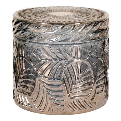 Glass Jars - Smoked Decorative Jars, Ø9x8.5 cm - Set of 2