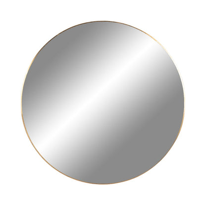 Jersey Mirror - Brass Look, Steel, Ø40cm