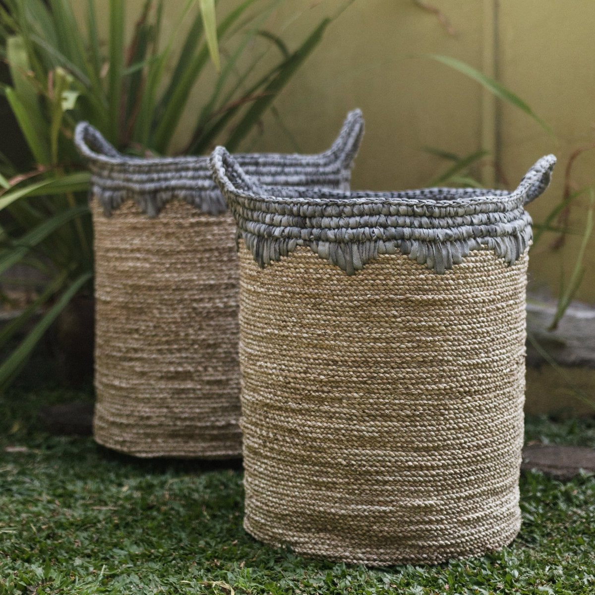 Panier à linge NIAS | Panier de plantes | Grand panier de stockage en varech (2 tailles)