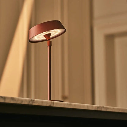 Bronze USB Rechargeable Table Lamp – Minimalist Dimmable Bedside Light