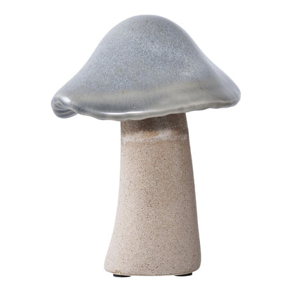 Ceramic Mushroom Decorations - Set of 3 Earthy Tones