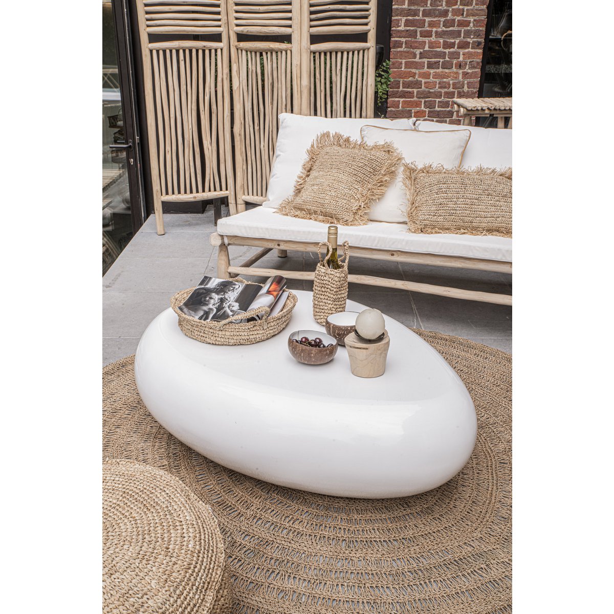 The Raffia Basket Trays - Natural - S