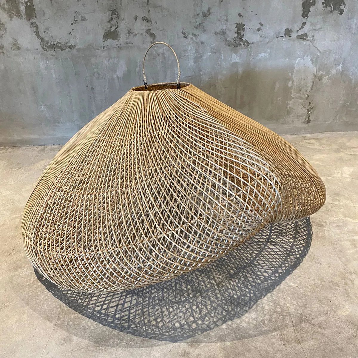 Rattan Pendant Lighting - Cloud Lampshade, Natural XXL