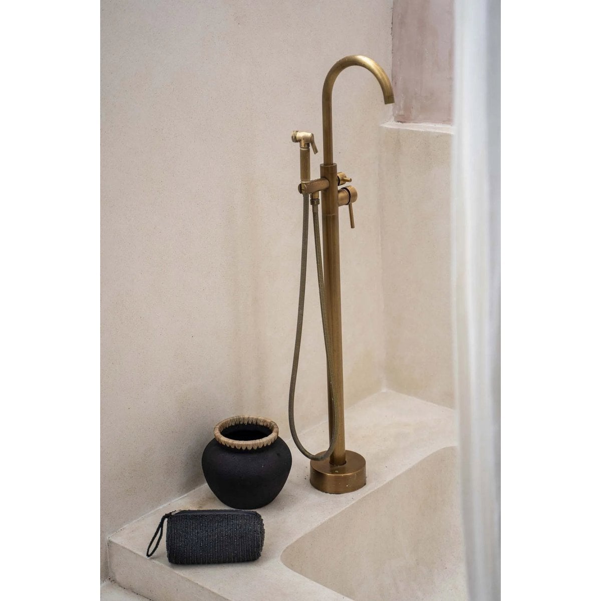 Cotton Pencil and Beauty Case - Black