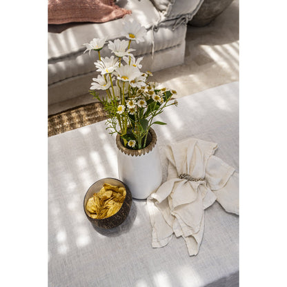 Linen Napkin - Soft White Handcrafted Cloth for Dining, 45x45 cm