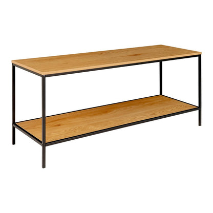 Vita TV Stand - oak look, steel, 100x36x45cm