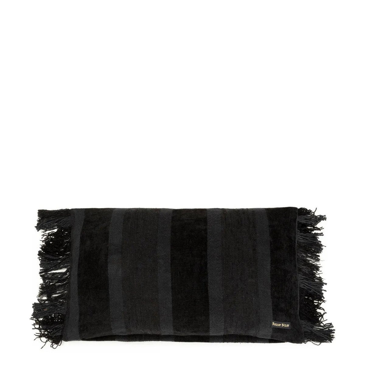 Black Velvet Cushion Cover - Oh My Gee - 30x50 cm