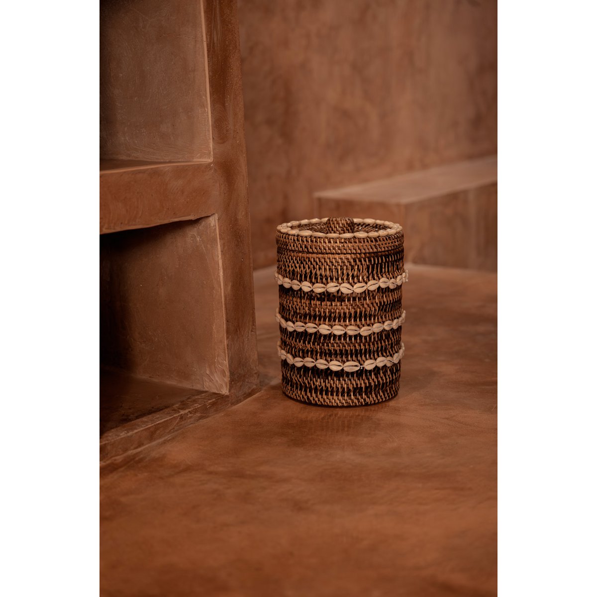 The Shell Storage Bin - Natural Brown