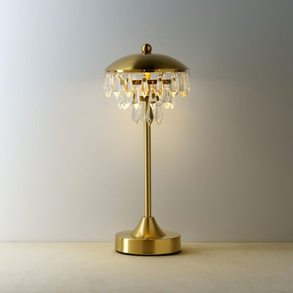 LED Table Lamp - Dimmable Chandelette - Elegant Bedside Lighting