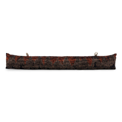 Oh My Gee Modern Door Draft Stopper – Energy Saving Black & Orange