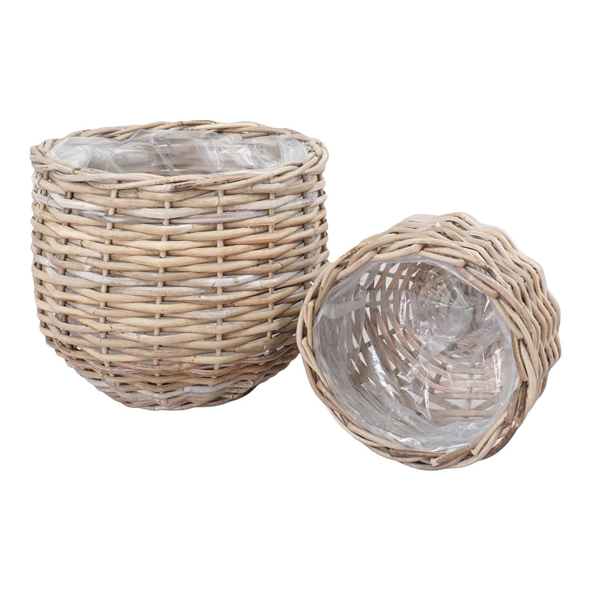 Pulo Baskets - Kubu Rattan, Natural - Set of 2