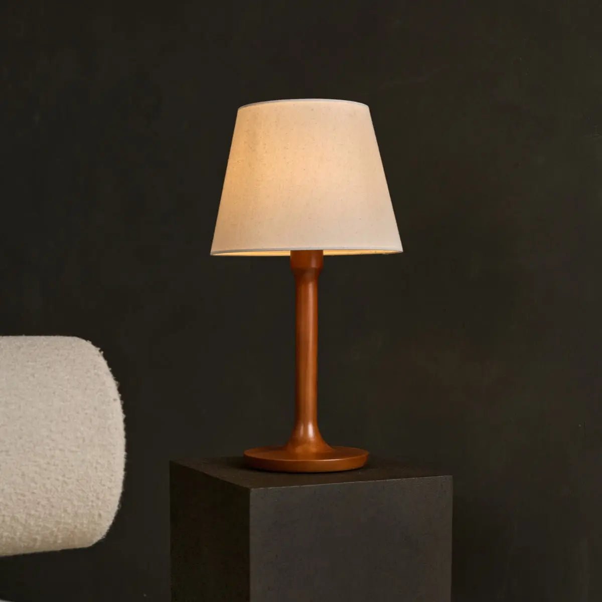 Wooden Table Lamp Chestnut Brown - Nova Stylish Lighting