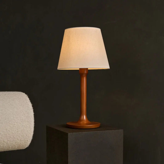 Wooden Table Lamp Chestnut Brown - Nova Stylish Lighting