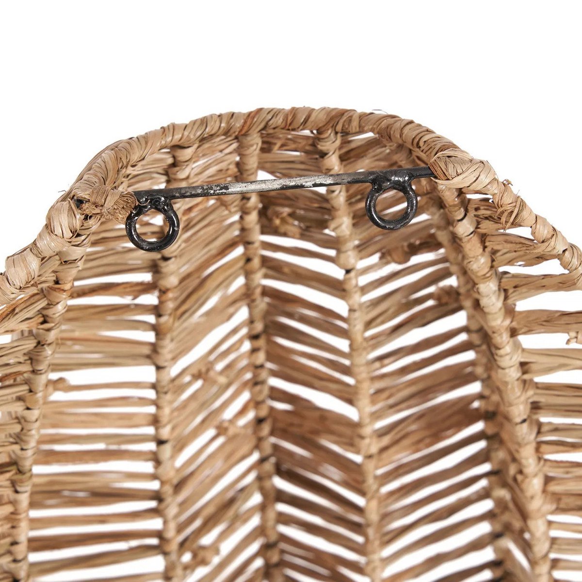 Raffia Wall Sconce - Natural Woven Wall Light - Medium