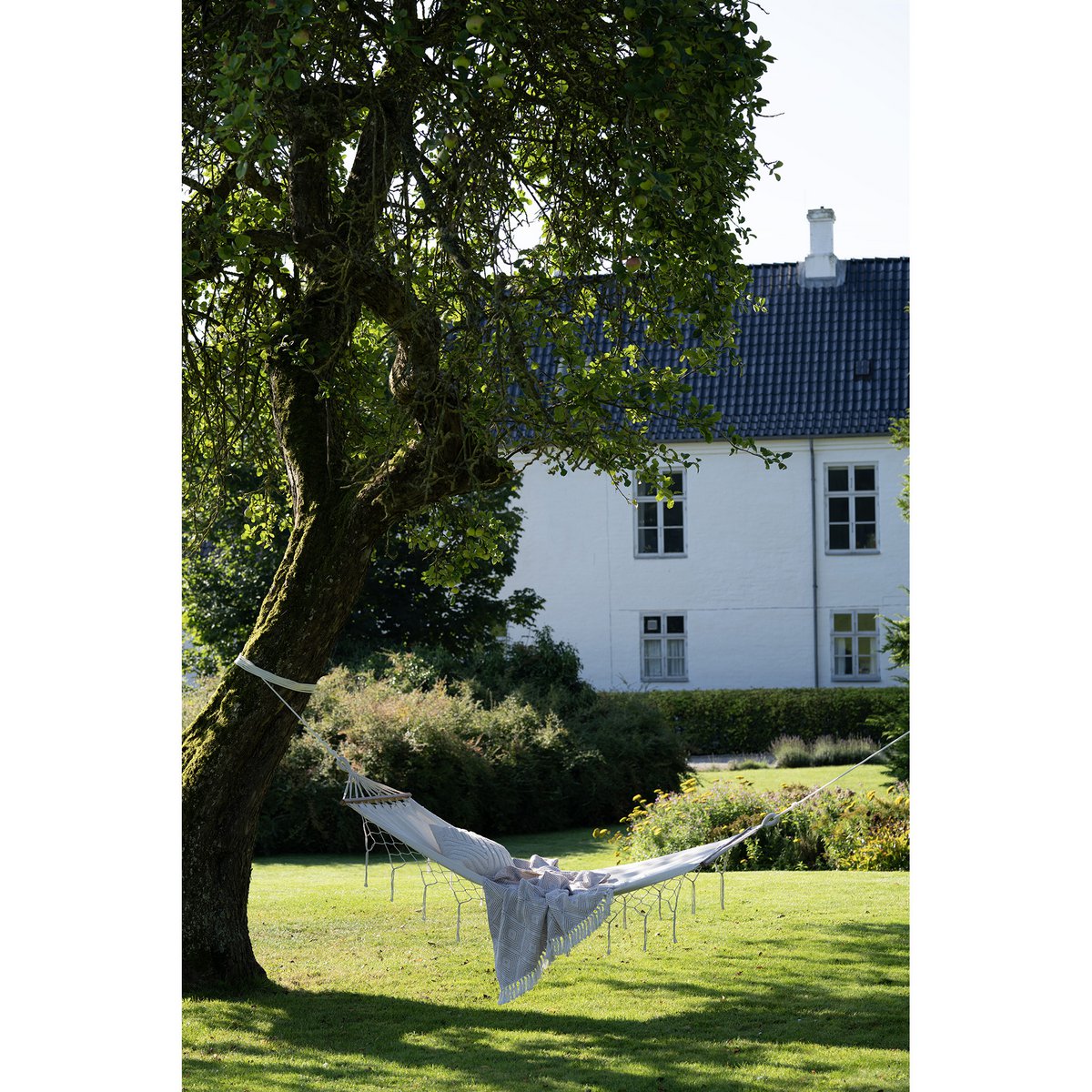 Edessa Hammock - Off White, Polyester/Cotton/Larch