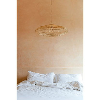 Rattan Pendant Light - Natural Macaron Style, Medium