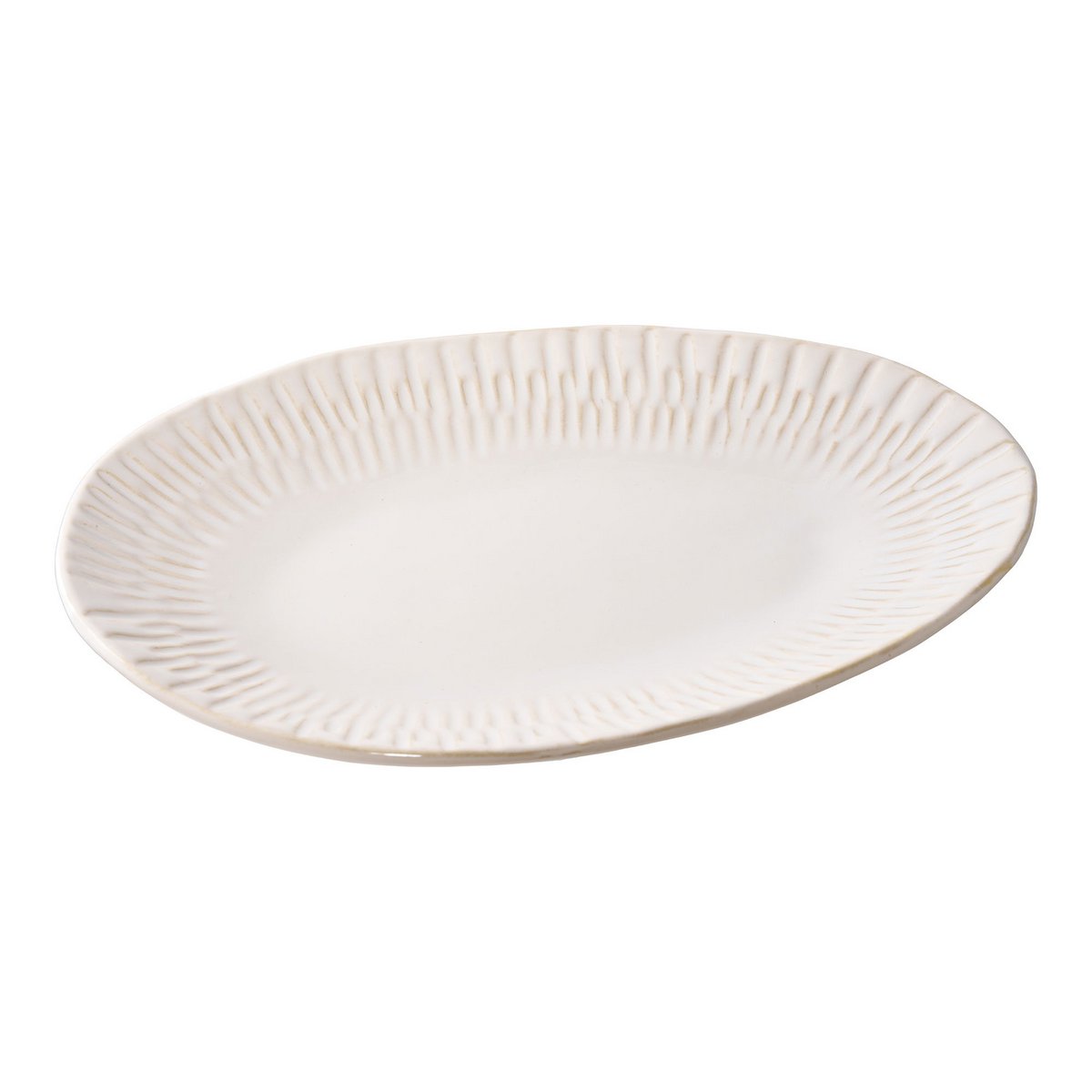 Ceramic Tray - White Nordic Style Decorative Tray, 30.5cm