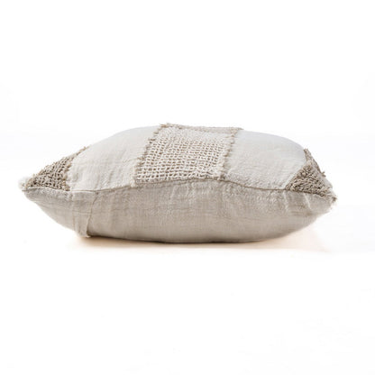Linen Cushion Cover - White Natural