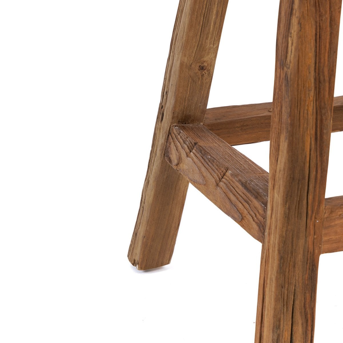 Teak Bar Stool - Natural Wood Kitchen Counter Stool