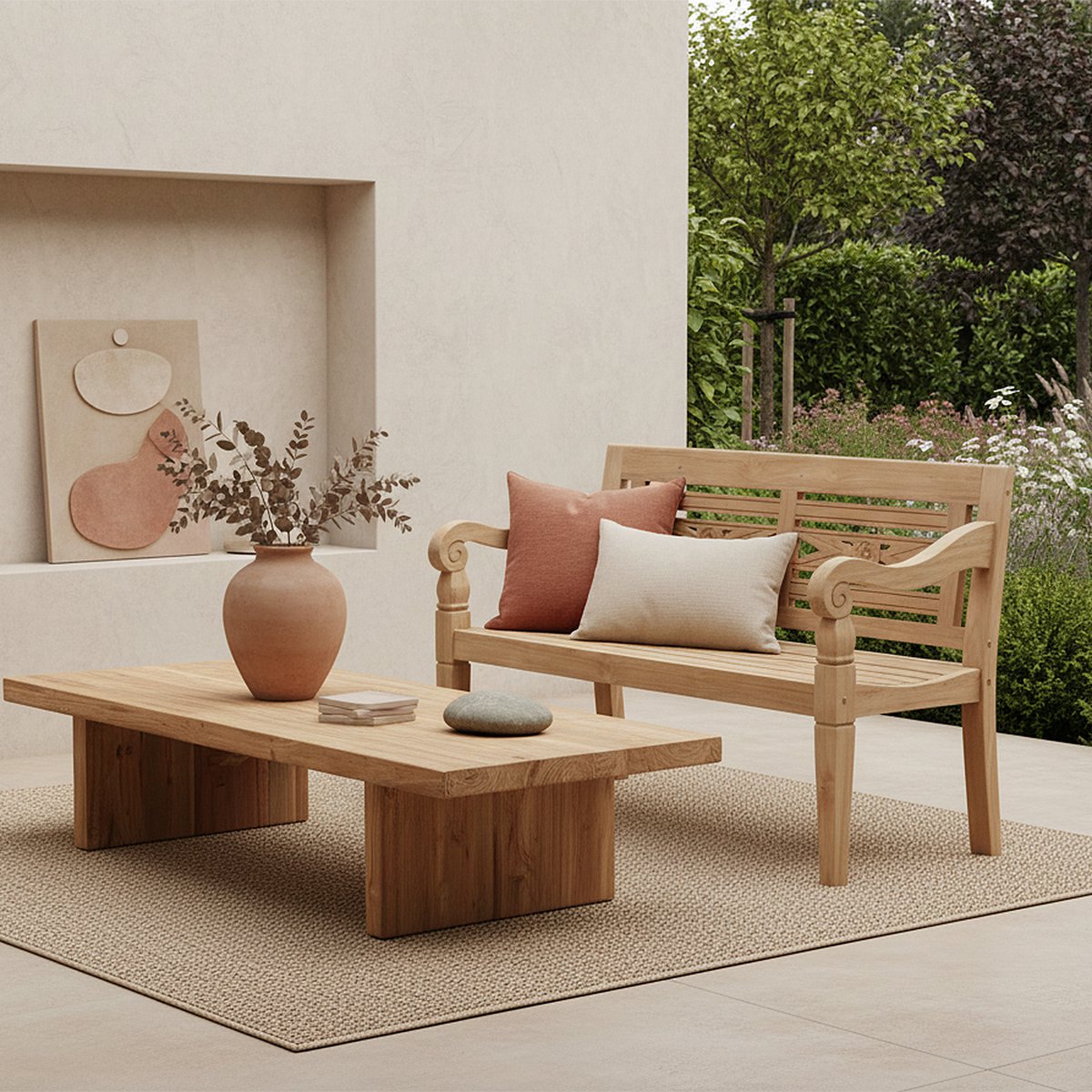 Boho garden bank