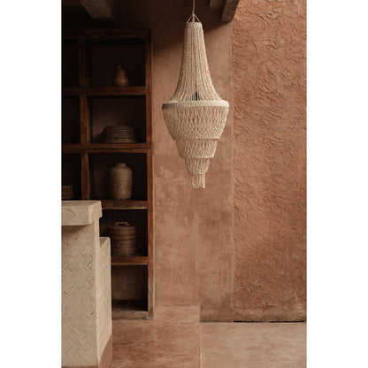 Shell Chandelier - Ocean Tower Natural Ceiling Light, Large