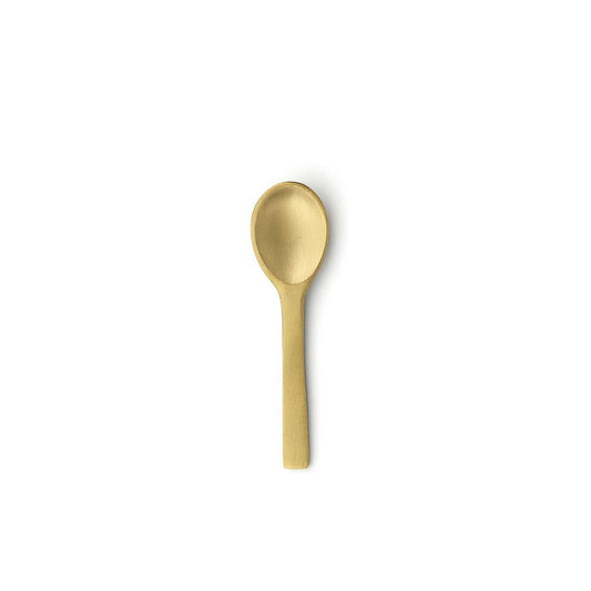 Gold Salt Spoon - Small Handcrafted Spice Spoon