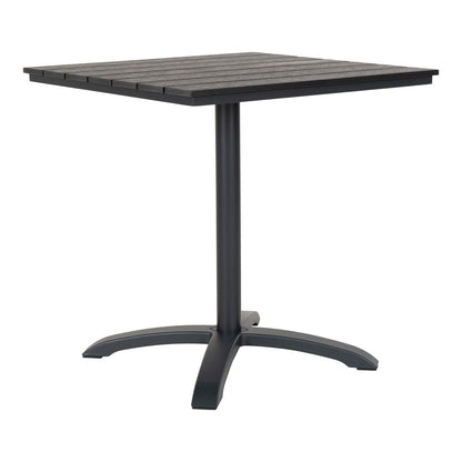 Chicago Bistro Table - Grey/Black, Nonwood (PE)/Aluminum, 70x70x72 cm
