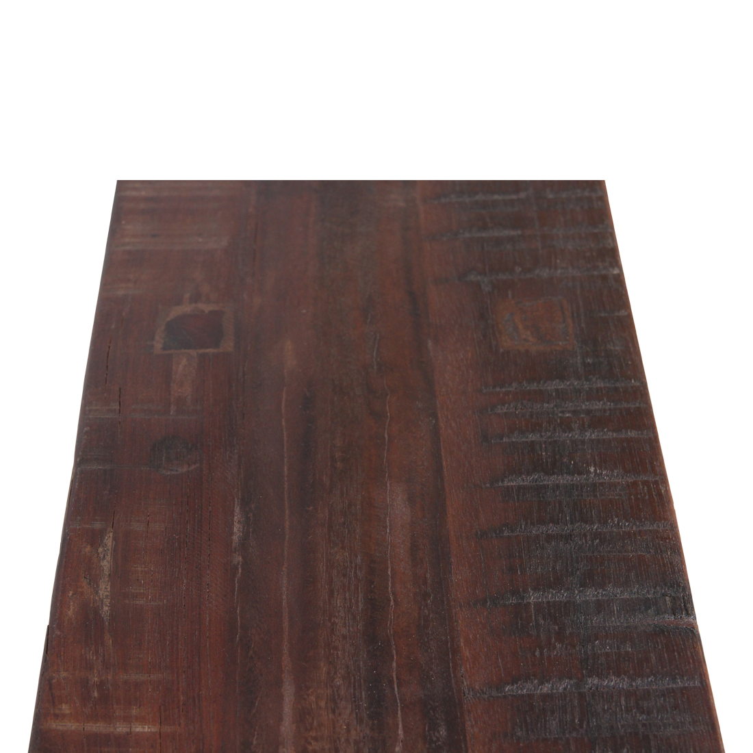 Reclaimed Wood Bench - Industrial Bus Stop Style Seating