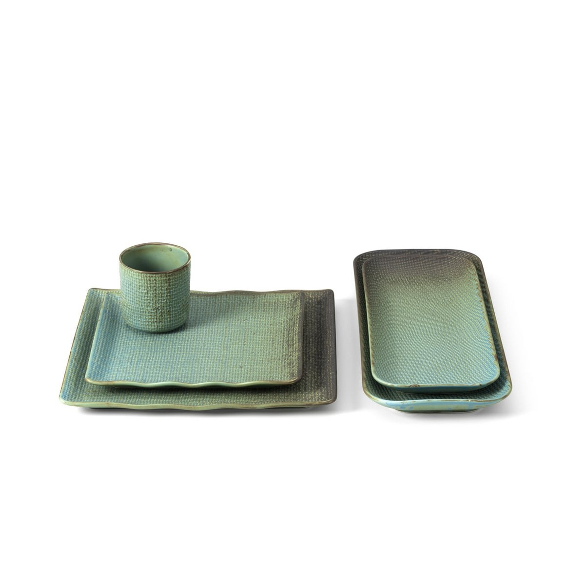 Ceramic Square Plate - Artisan Glazed Dinner Plate, Modern Style