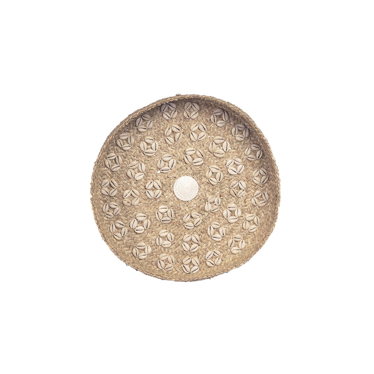 El Plato Caribe Shell - Natural Blanco - M