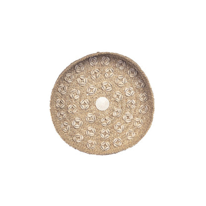 El Plato Caribe Shell - Natural Blanco - M