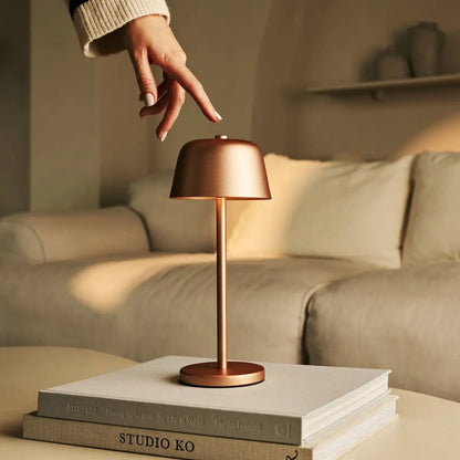 Anton Copper Rechargeable Table Lamp | Stylish & Cordless Lighting