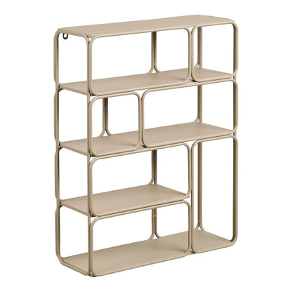Lanciano Wall shelf, metal, beige, 48x18x64 cm