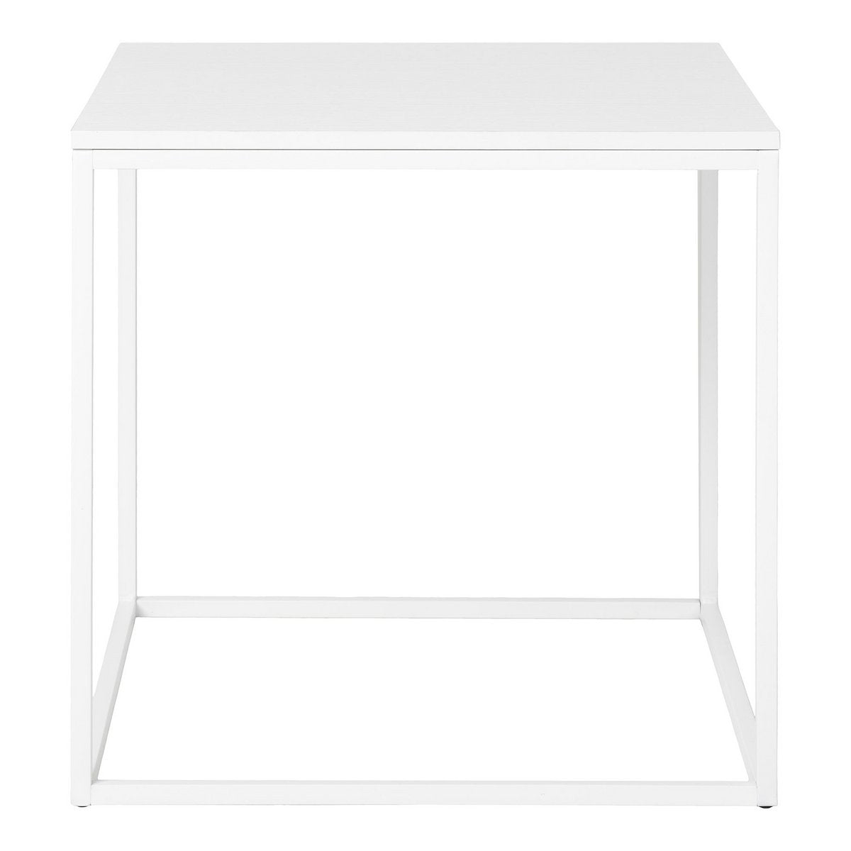 White Side Table 45x45 cm - Modern Accent Table - House Nordic