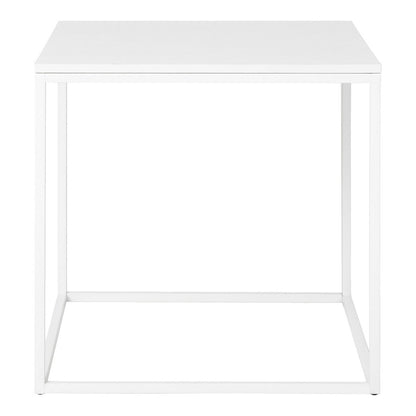 White Side Table 45x45 cm - Modern Accent Table - House Nordic