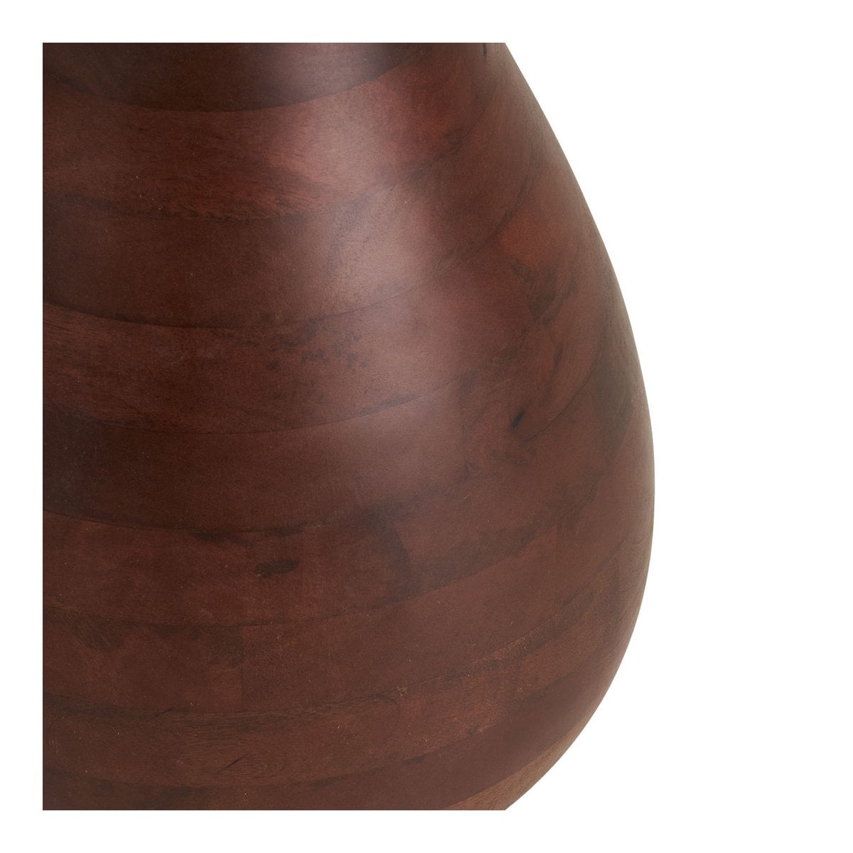 Heide Side table, mango wood/marble, dark brown/white, ø40x41 cm