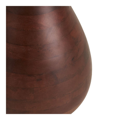 Heide Side table, mango wood/marble, dark brown/white, ø40x41 cm