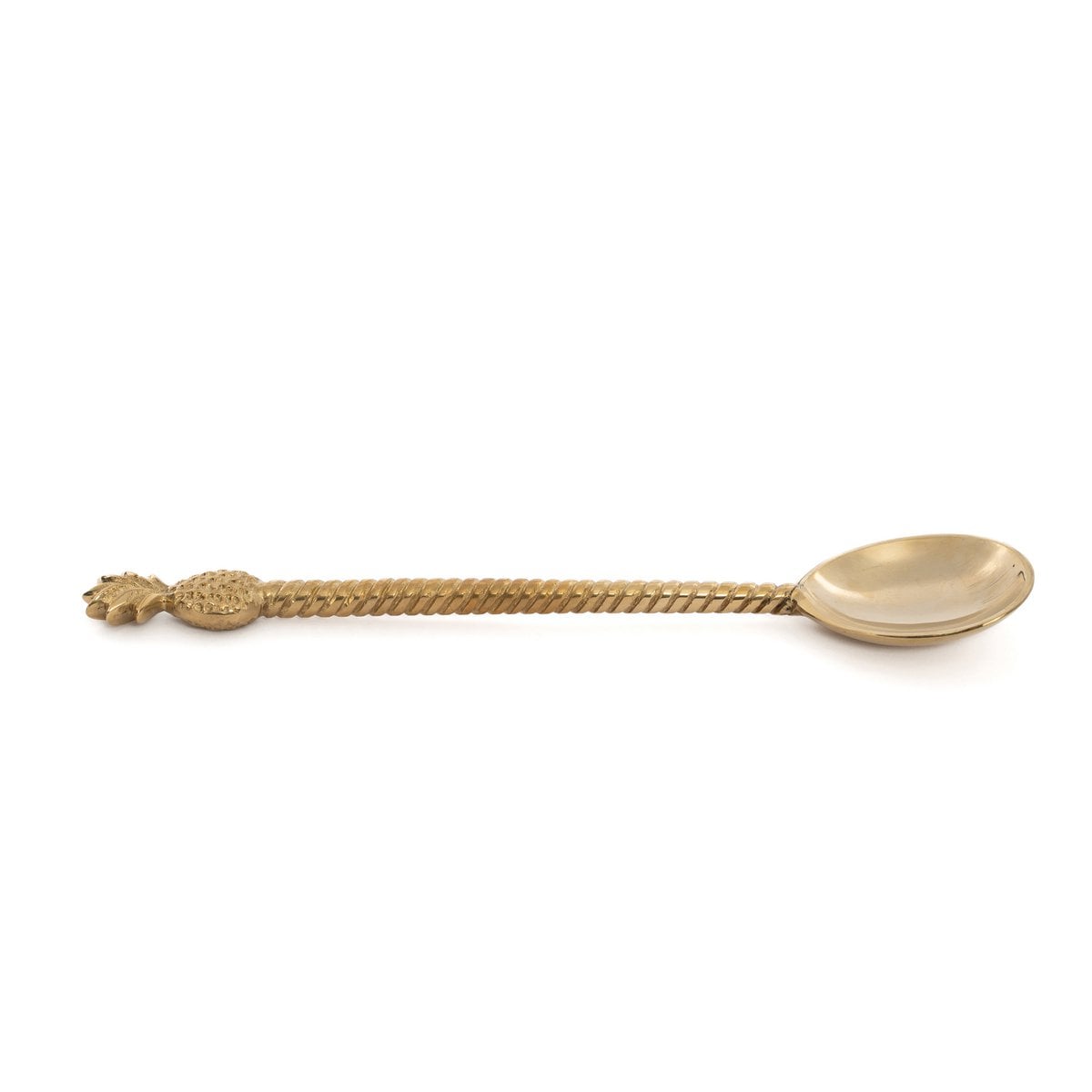 Brass Salad Spoon - Gold Pineapple Design Table Spoon