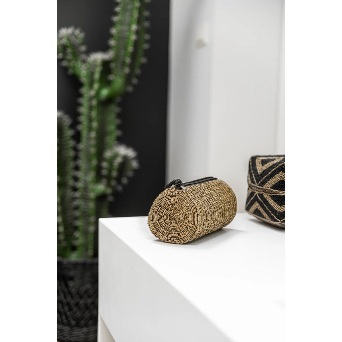 Gold Pencil Case | Makeup Brush Holder